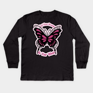 Butterfly Dream Wings Kids Long Sleeve T-Shirt